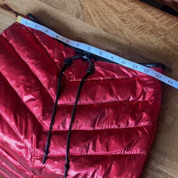 Rudsak Metallic Red Puffer Mini Skirt | Size XS - Picture 10 of 10